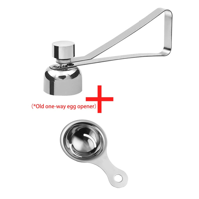 Double-headed metal egg scissors