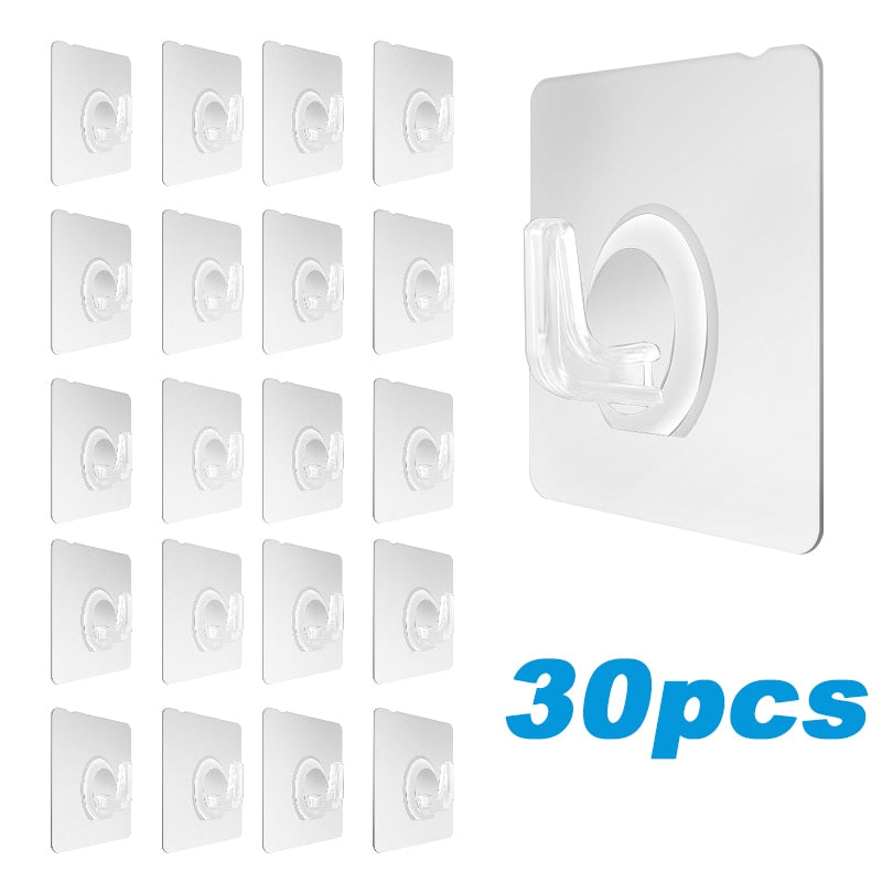Transparent Wall Hooks Hangers Self Adhesive