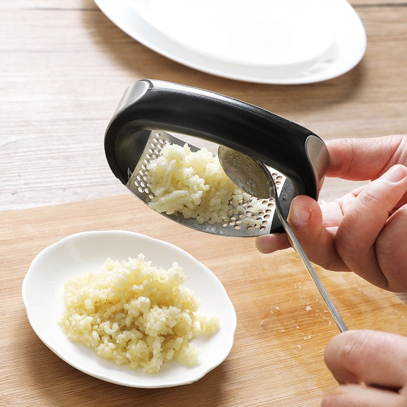 Stainless Steel Crush Garlic Press