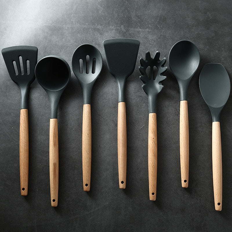 Silicone Kitchenware Cooking Utensils Set