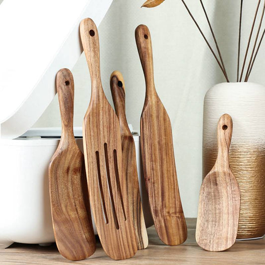 Wooden Spatula For Cooking Slotted