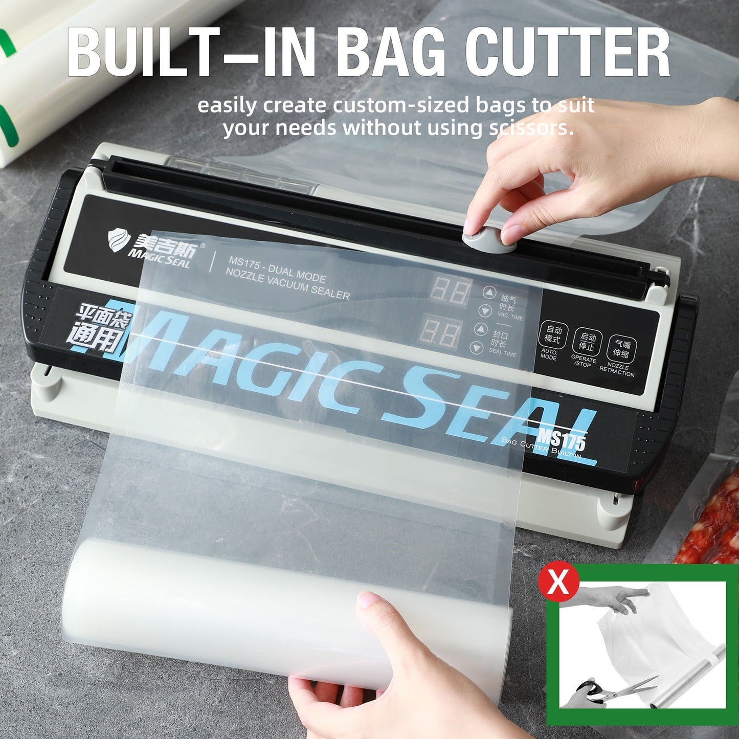 Electric Vacuum Food Sealer Wet