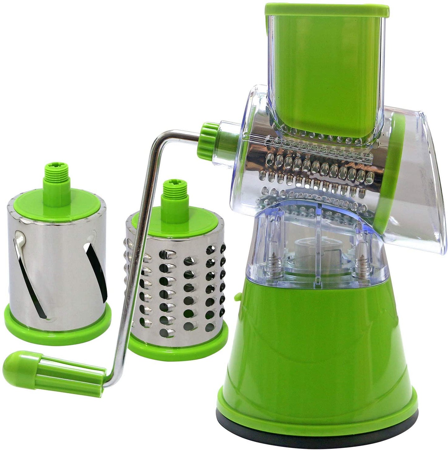 Multifunctional rotating vegetable grater