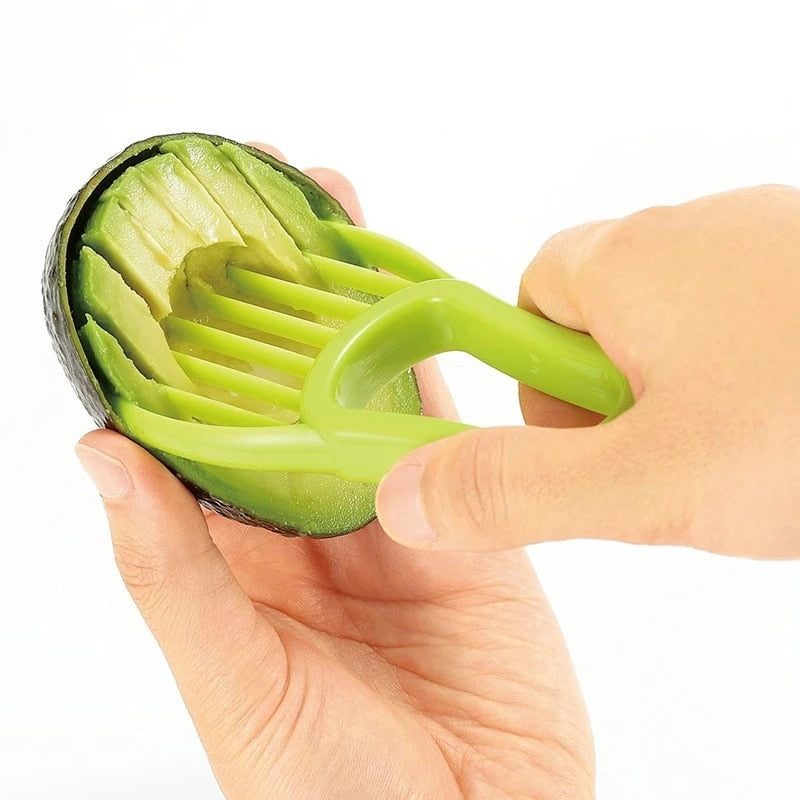 3 In 1 Avocado Slicer Shea Corer Butter Fruit Peeler