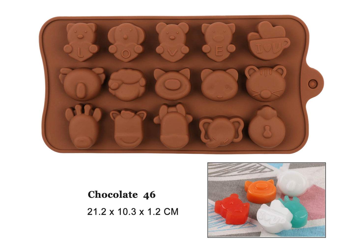 Silicone Chocolate Mold 3D Shapes Mold