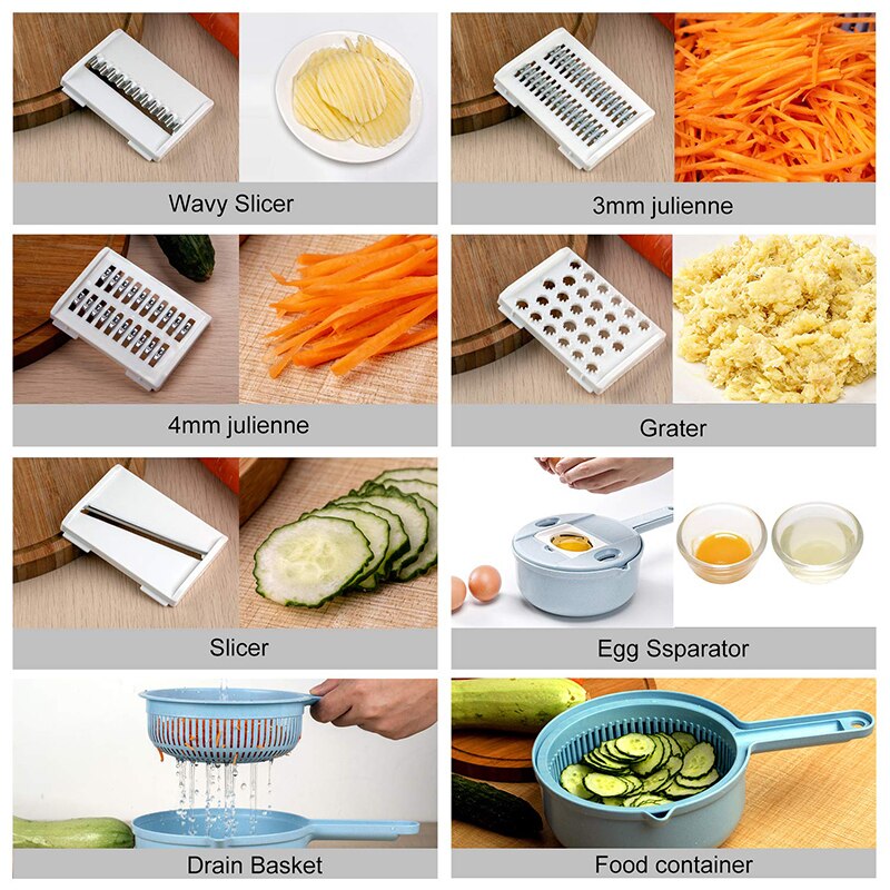 10 in 1 Vegetable Mandoline Slicer