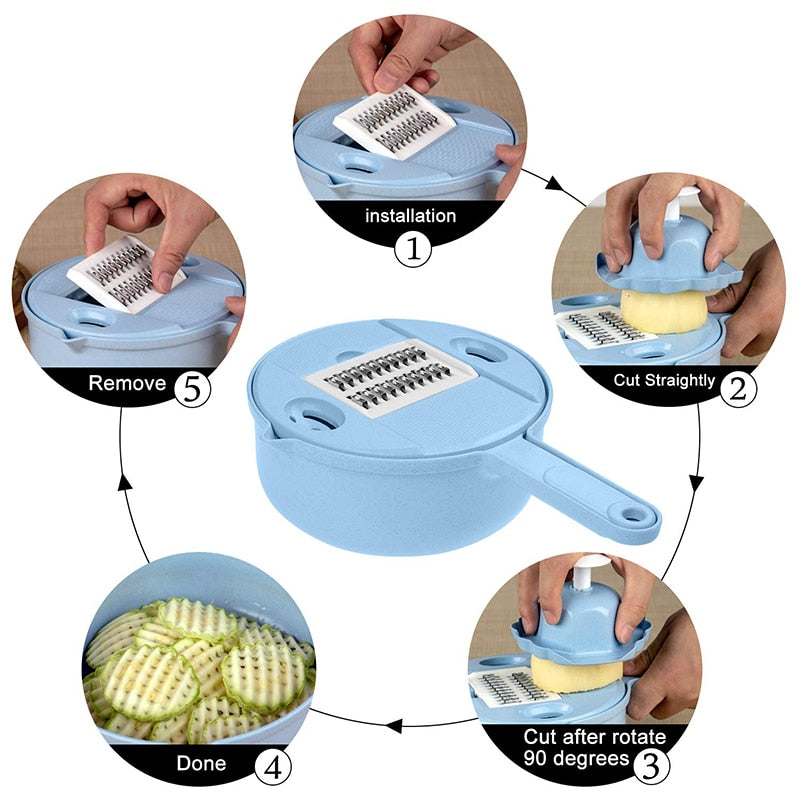 10 in 1 Vegetable Mandoline Slicer