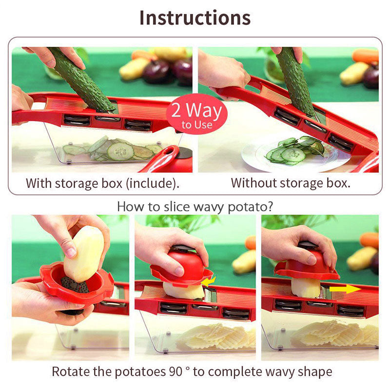 Myvit Vegetable Cutter with Steel Blade Slicer