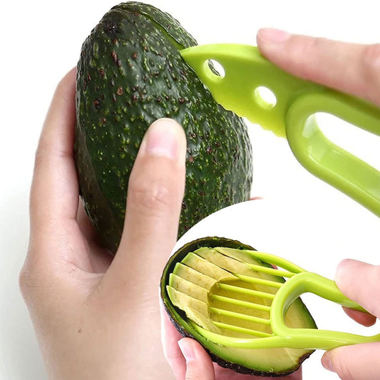 3 In 1 Avocado Slicer Shea Corer Butter Fruit Peeler