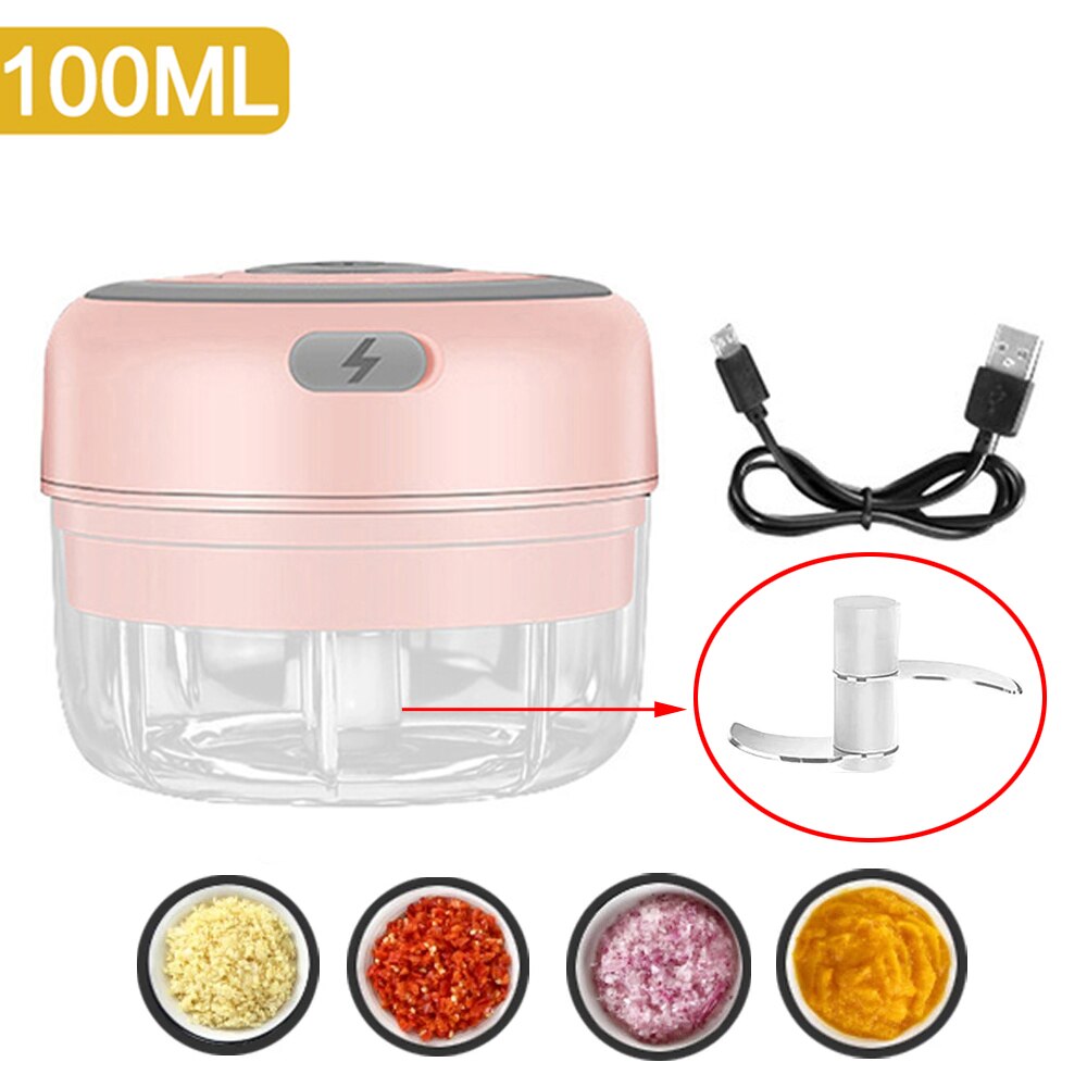 Mini Electric Garlic Chopper Masher