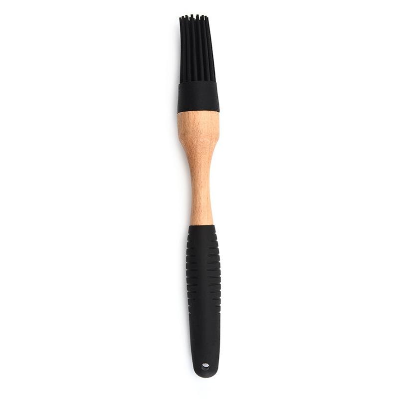 Silicone Wood Turner Spatula Brush