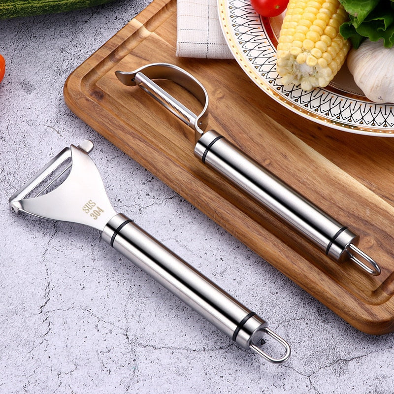 Stainless Steel Peeler Fruit Vegetable Double Blades Practical Durable