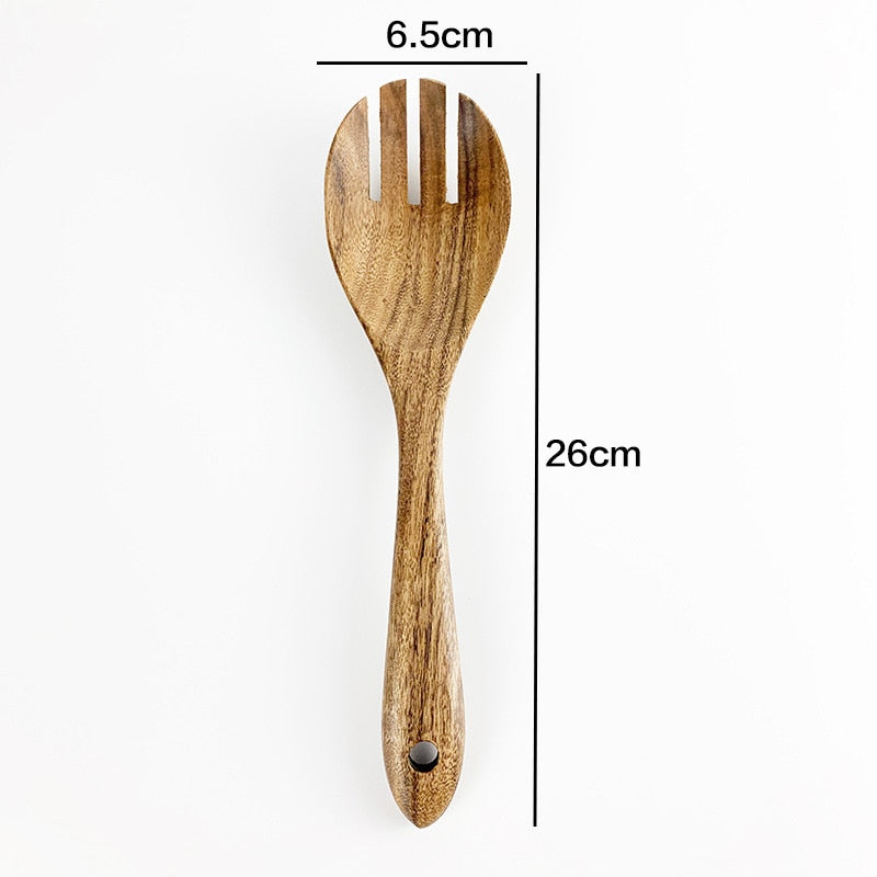 Kitchen Utensils Wooden Cooking Set