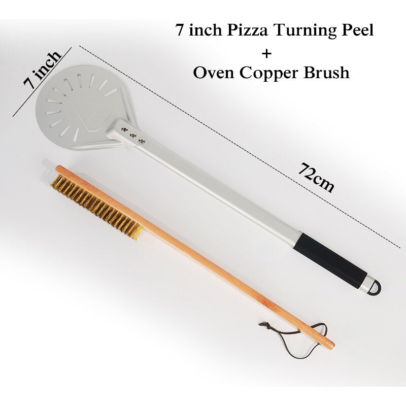 Perforated Turning Peel Pizza Shovel