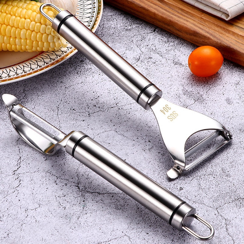Stainless Steel Peeler Fruit Vegetable Double Blades Practical Durable