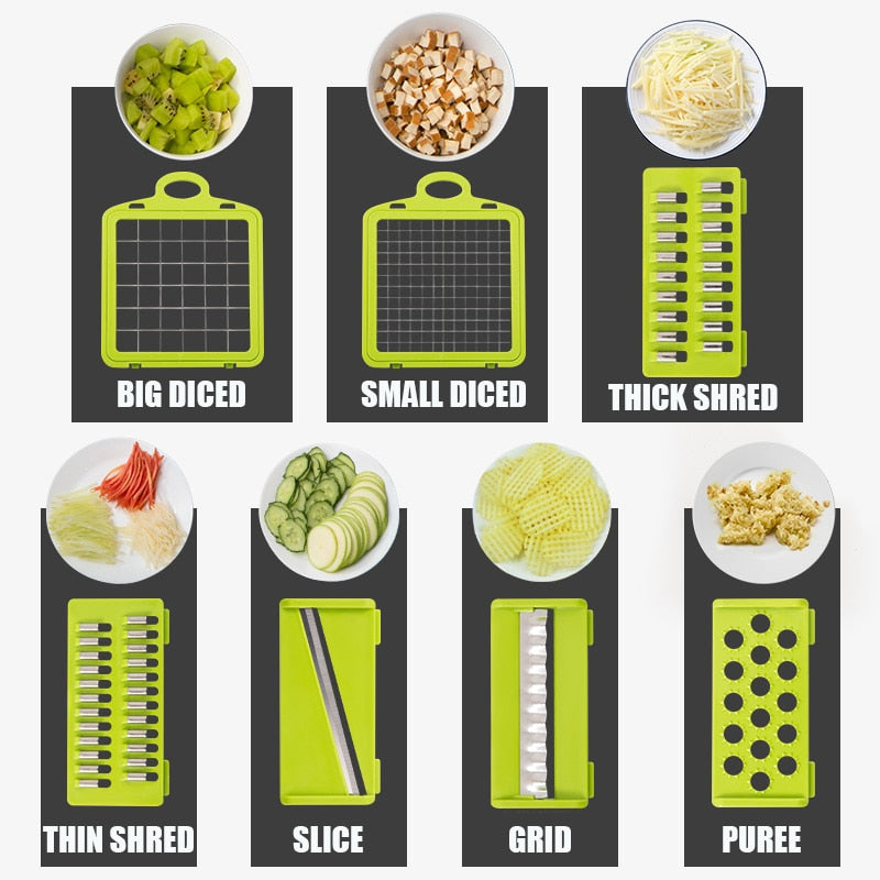 Vegetable Cutter Fruit Slicer Grater Shredders
