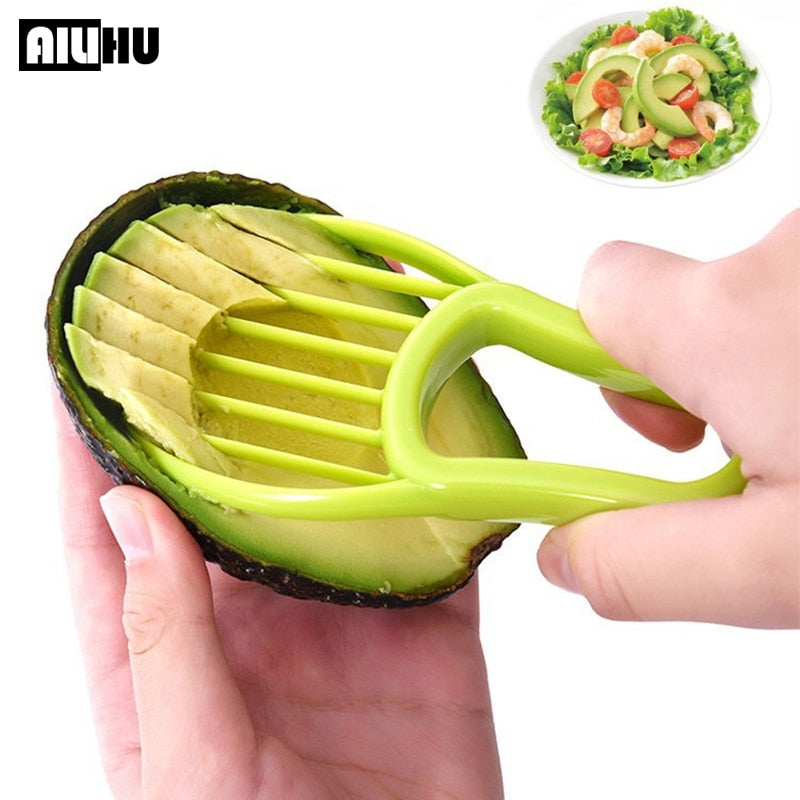 3 In 1 Avocado Slicer Shea Corer Butter Fruit Peeler