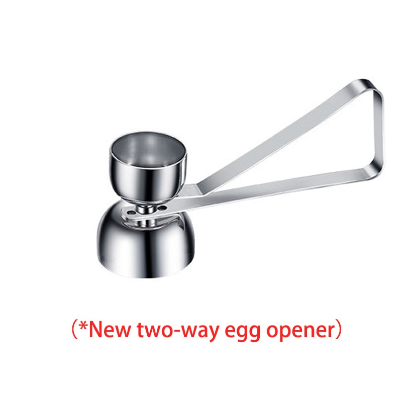Double-headed metal egg scissors