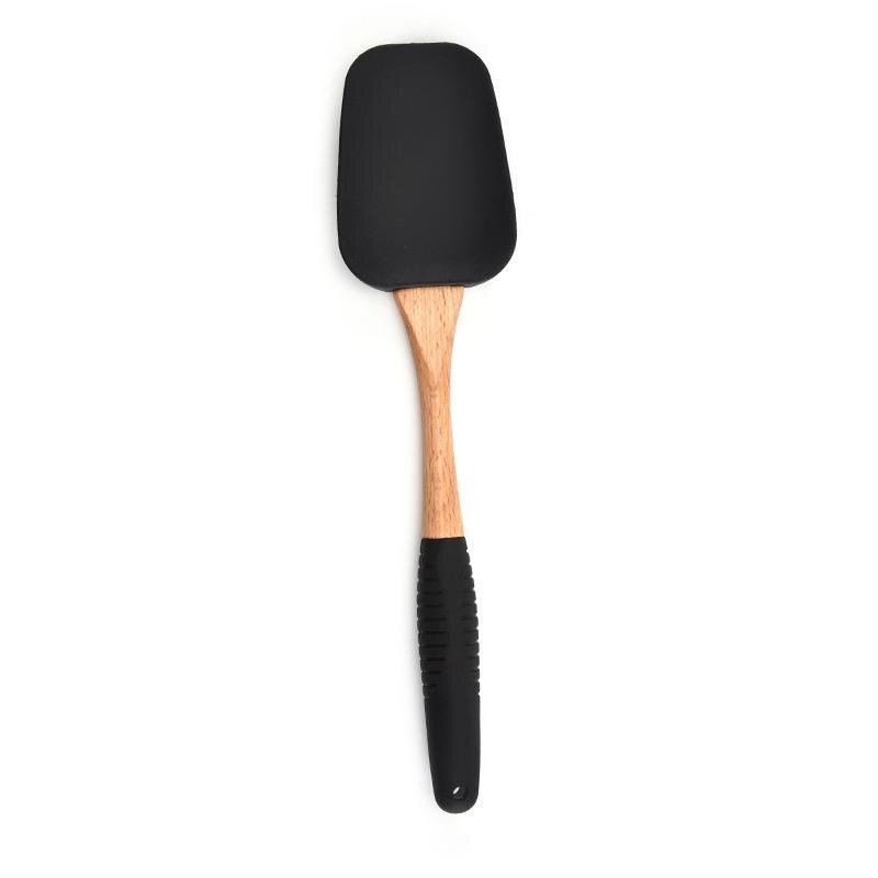 Silicone Wood Turner Spatula Brush