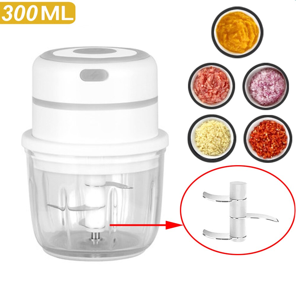 Mini Electric Garlic Chopper Masher