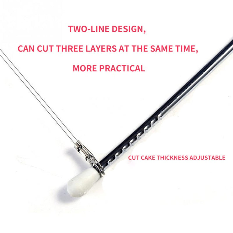 Double Line Cake Cut Slicer Stainless Steel