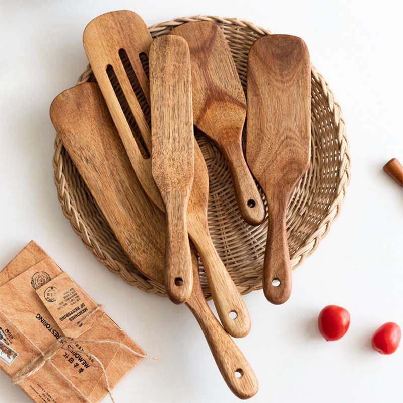 Wooden Spatula For Cooking Slotted
