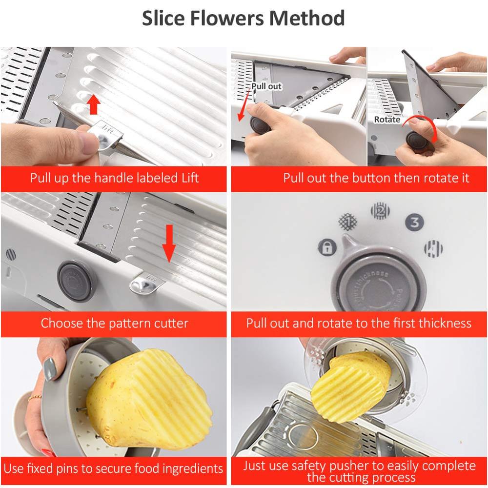 Adjustable Mandoline Slicer Stainless Steel