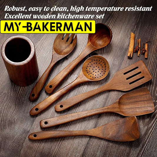 Wooden Kitchen Utensils set