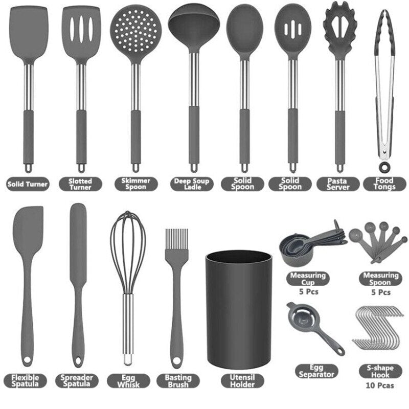 Kitchen Cooking Utensils Set Heat Resistant
