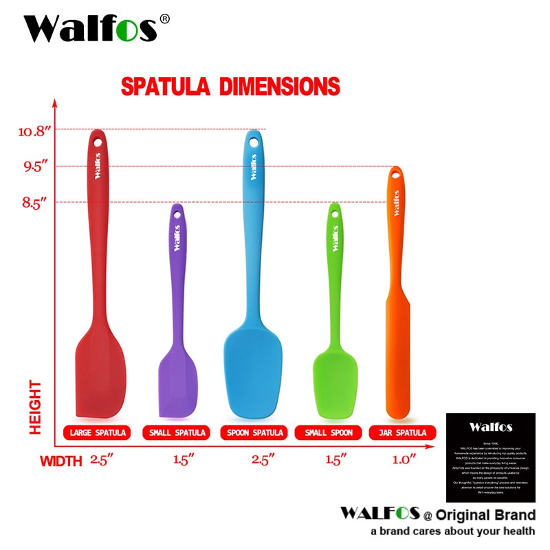 5 Piecs Non-Stick Silicone Cream Spatula