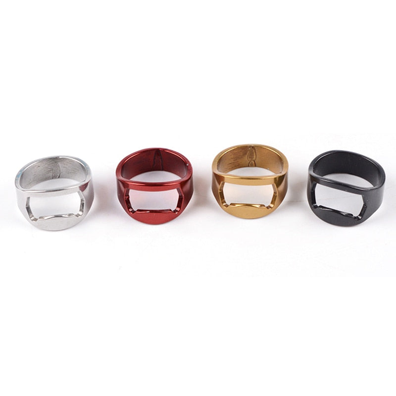 Stainless Steel Beer Ring Bottle Opener