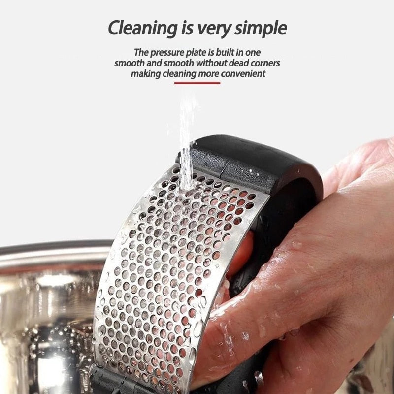 Garlic Press Stainless Steel Crusher