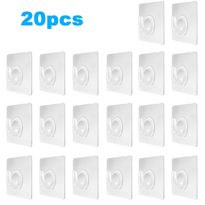 Transparent Wall Hooks Hangers Self Adhesive