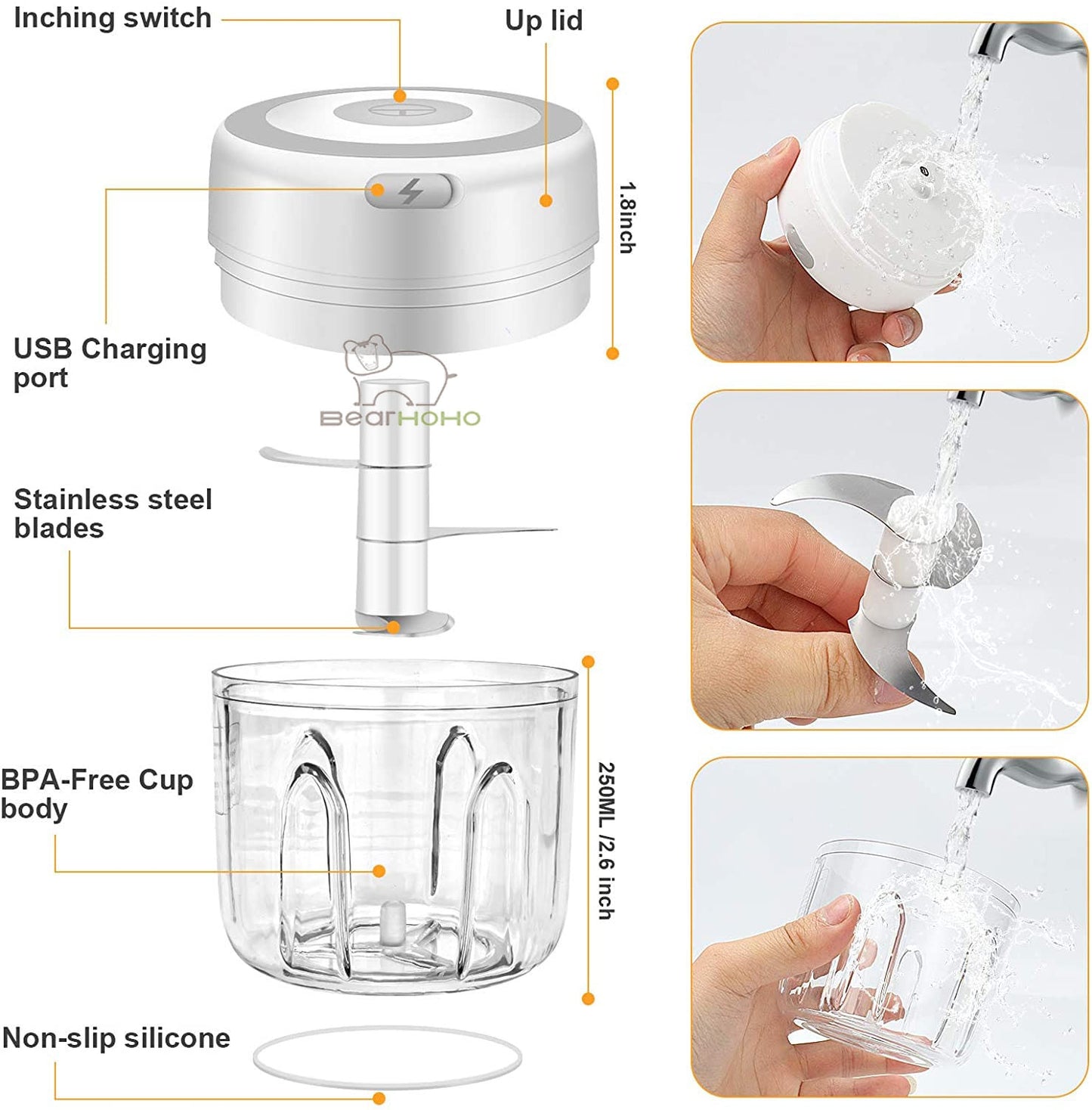 Electric Cordless Food Chopper