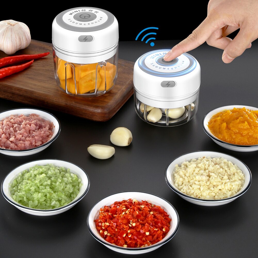 Mini Electric Garlic Chopper Masher