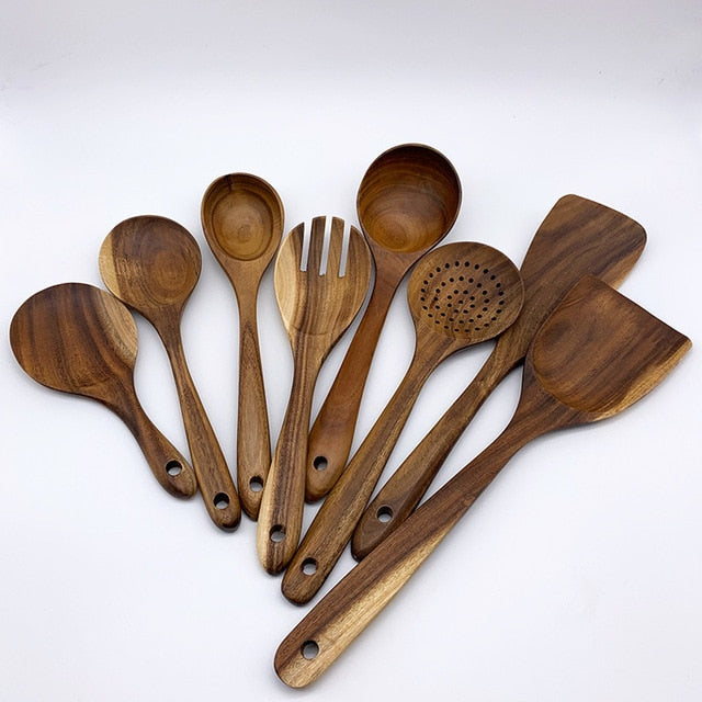 Wooden Kitchen Utensils set
