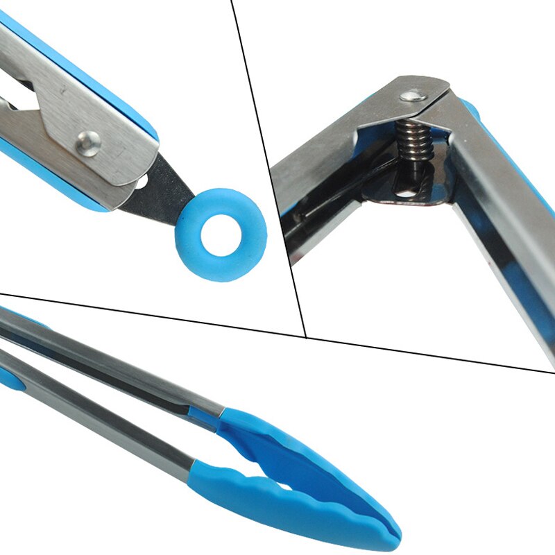 Silicone Barbecue Grilling Tongs