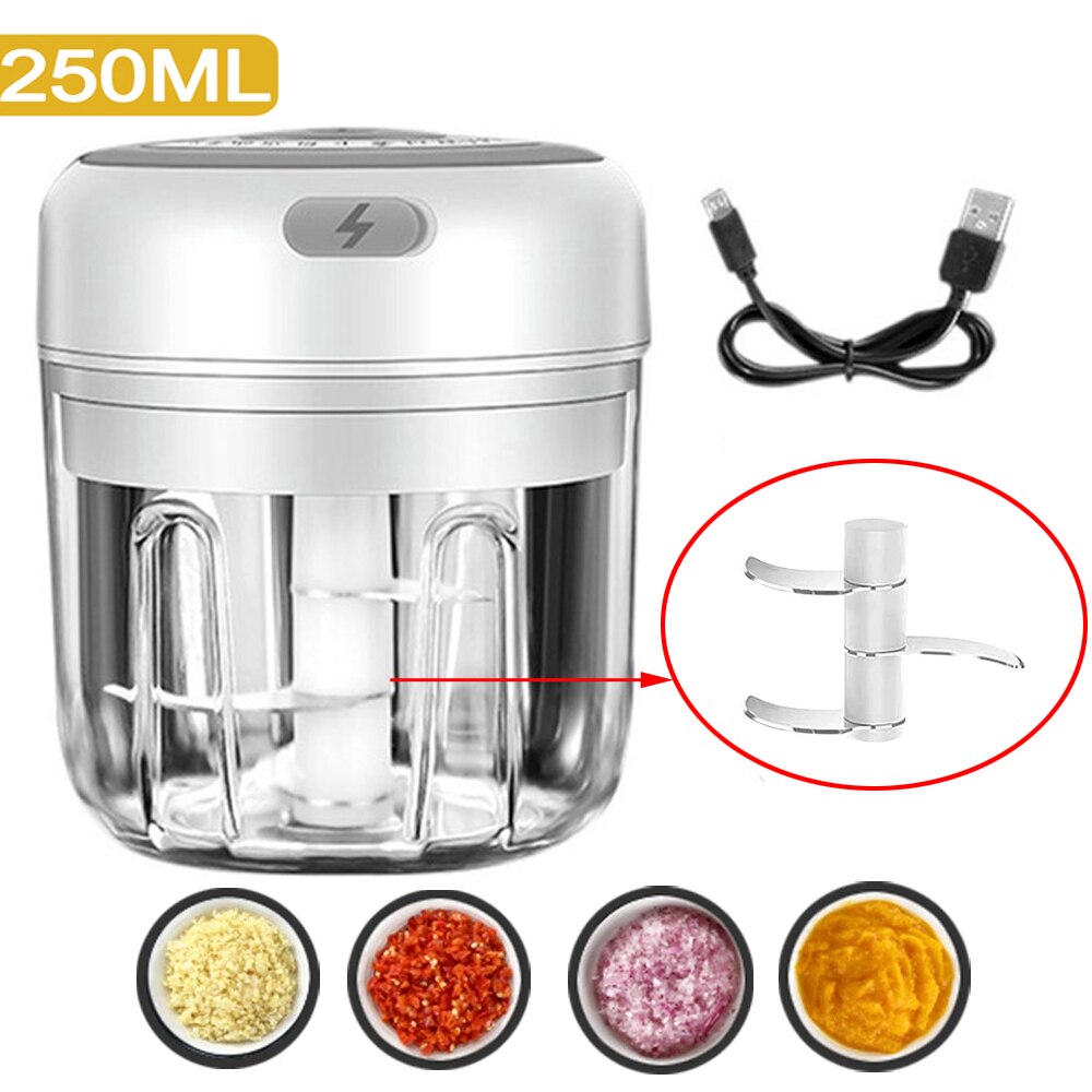 Mini Electric Garlic Chopper Masher