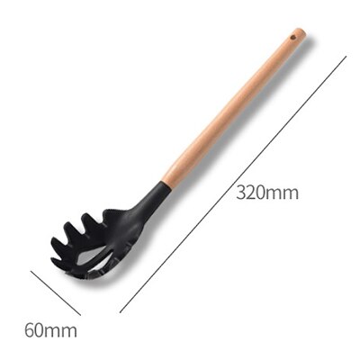 Silicone Wooden Handle Non-Stick Spatula
