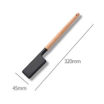 Silicone Wooden Handle Non-Stick Spatula