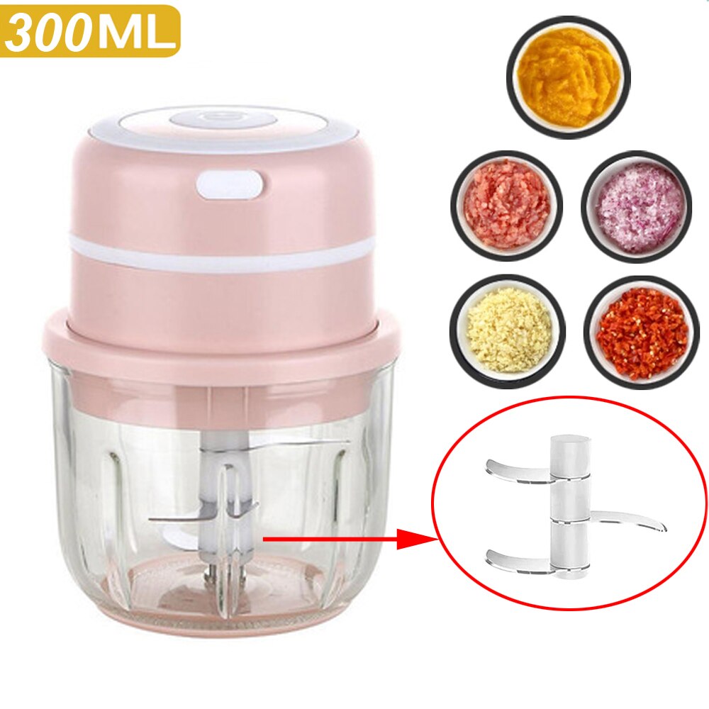 Mini Electric Garlic Chopper Masher
