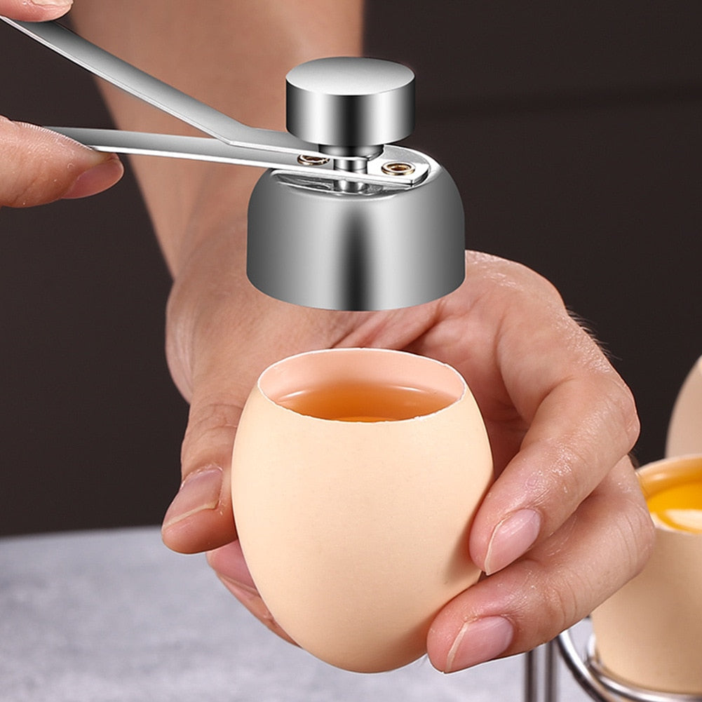 Double-headed metal egg scissors