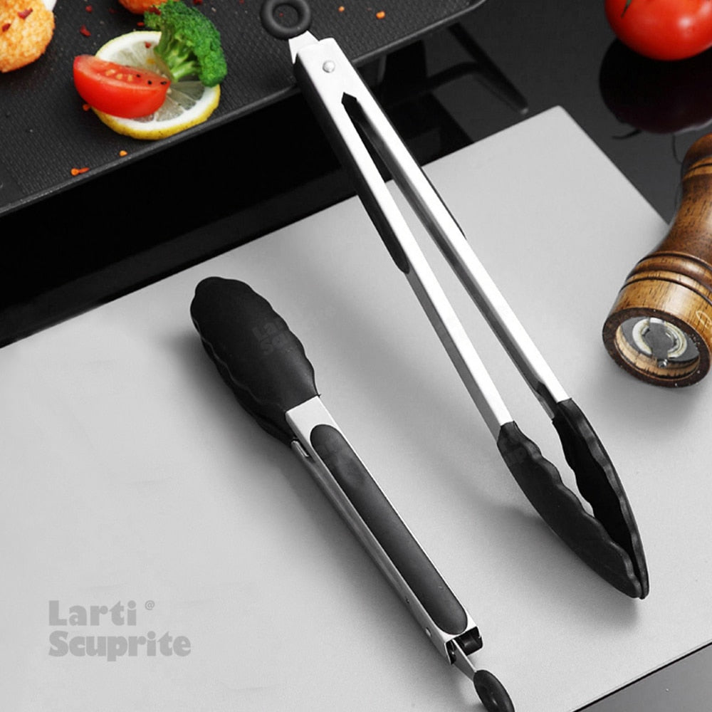 Silicone Food Tong Cooking Clip Thicken