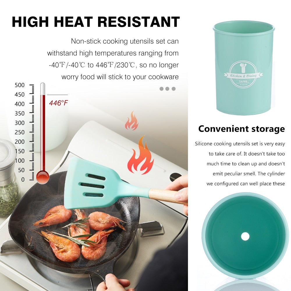 Cooking Utensil Set Non-Stick Utensils