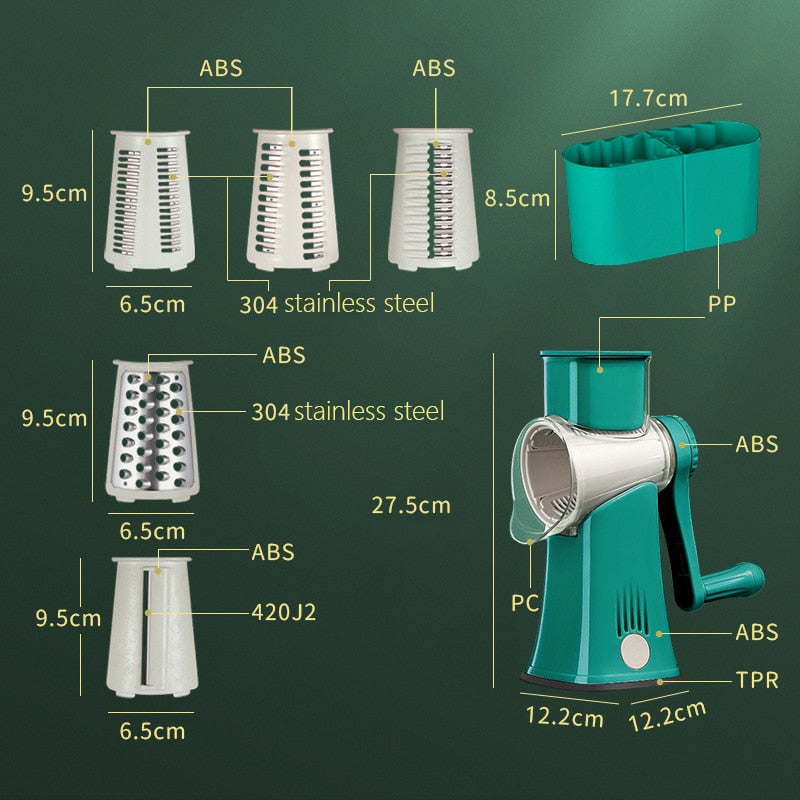 Food Shredder Potato Fruit Slicer Cutter Meat Grinder