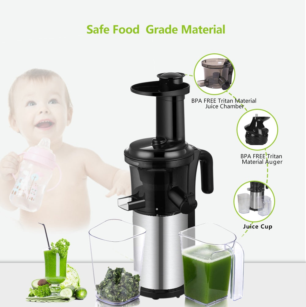 Slow Auger Juicer Fruit and Vegetable Juice