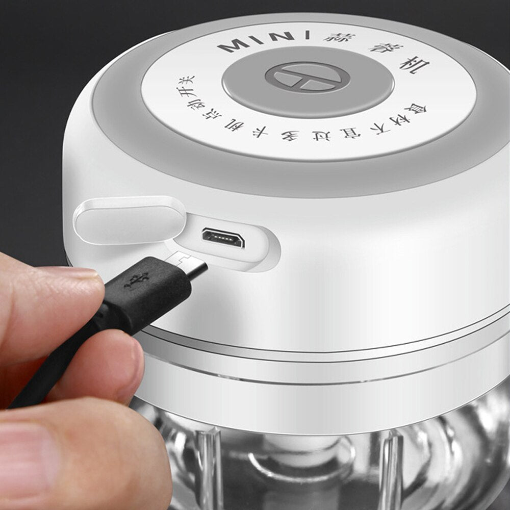 Mini Electric Garlic Chopper Masher