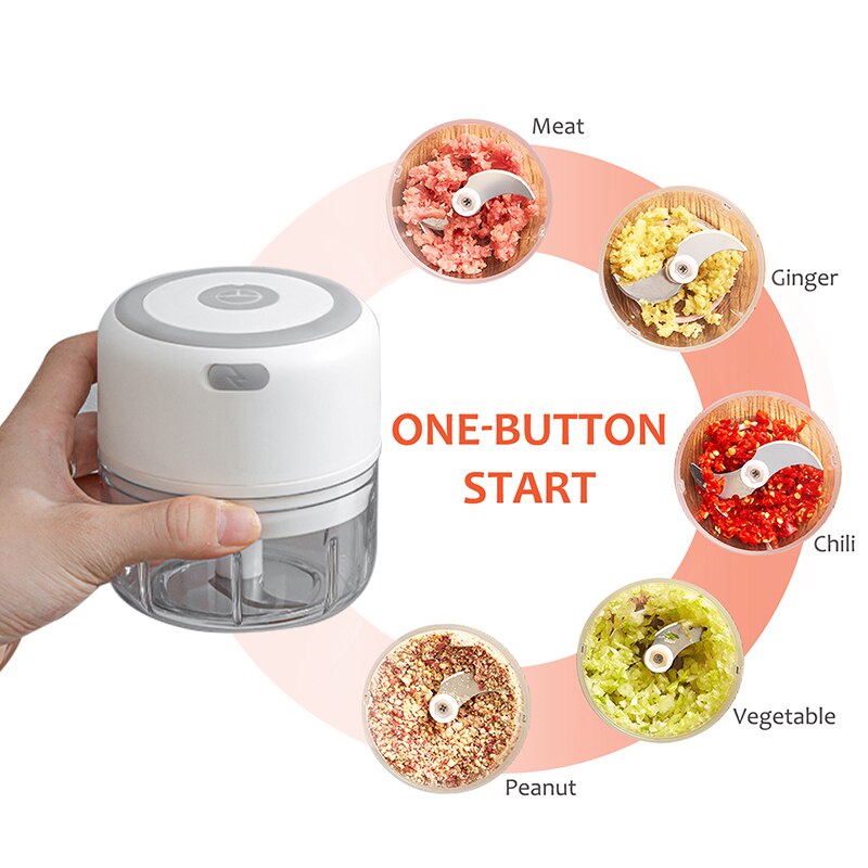 Garlic Chopper USB Charging Ginger Masher