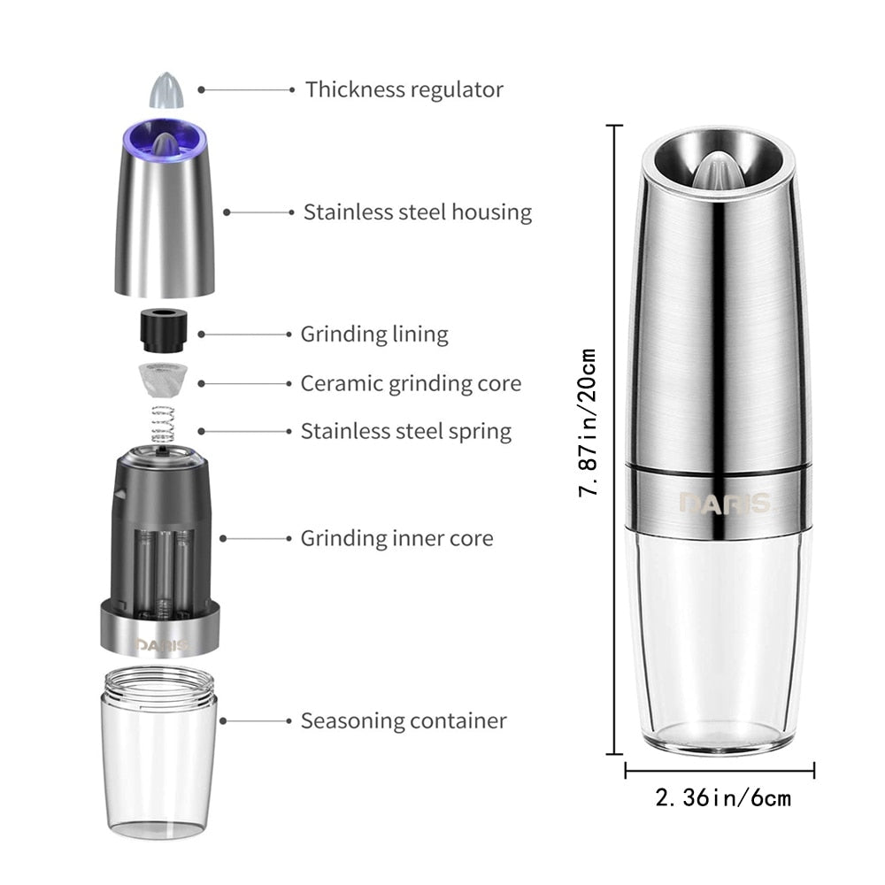 Electric Pepper Mill Gravity Induction