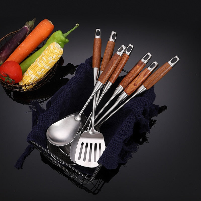 Wooden Handle Cooking Utensil Spatula
